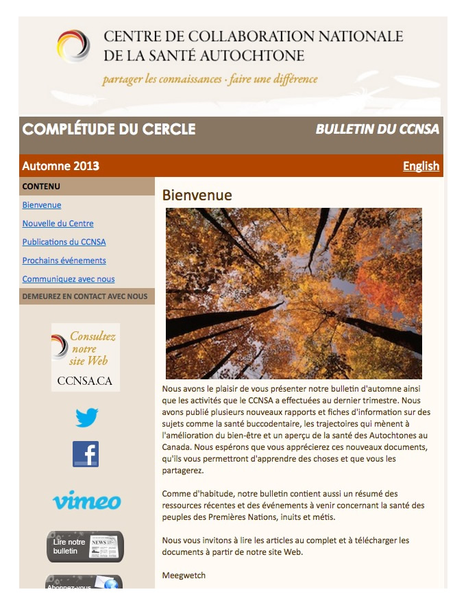 COMPLÉTUDE DU CERCLE - AUTOMNE 2016