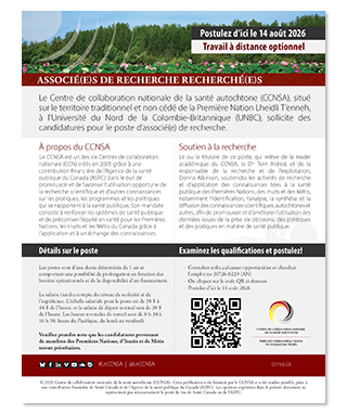 Dépliant de recrutement d'associés de recherche du CCNSA